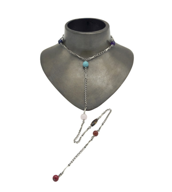 Chakra-Necklace-Silver