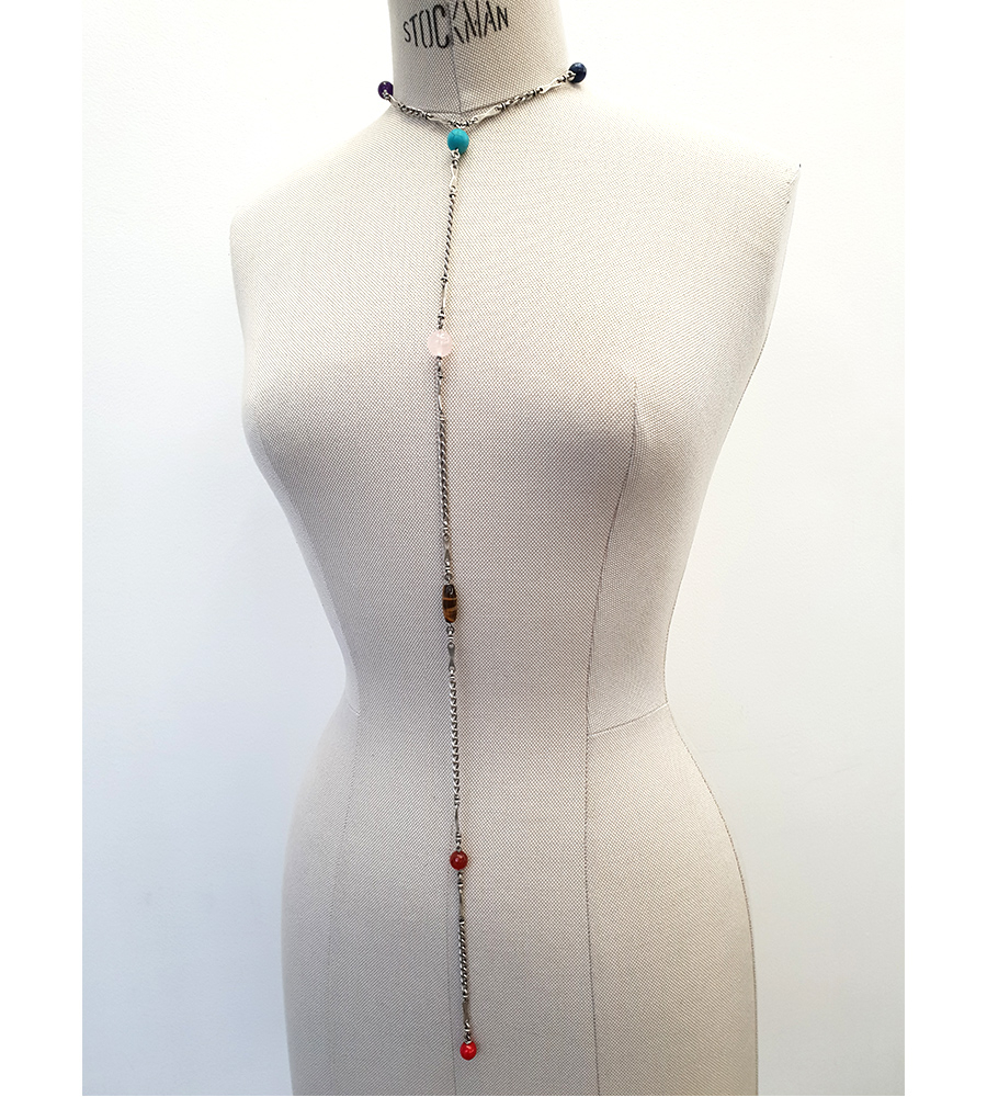 Chakra Necklace Silver