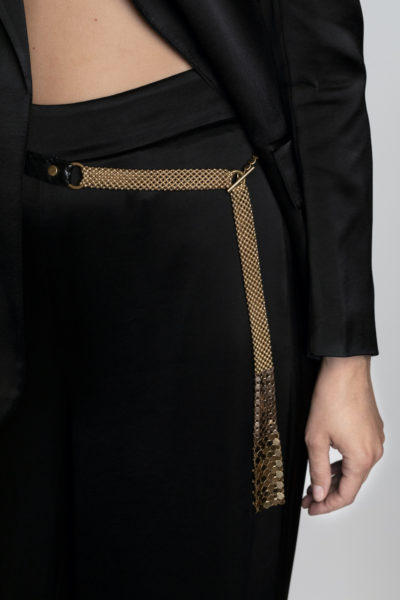Dominique Belt Black python-gold Dominique Belt Black python-gold
