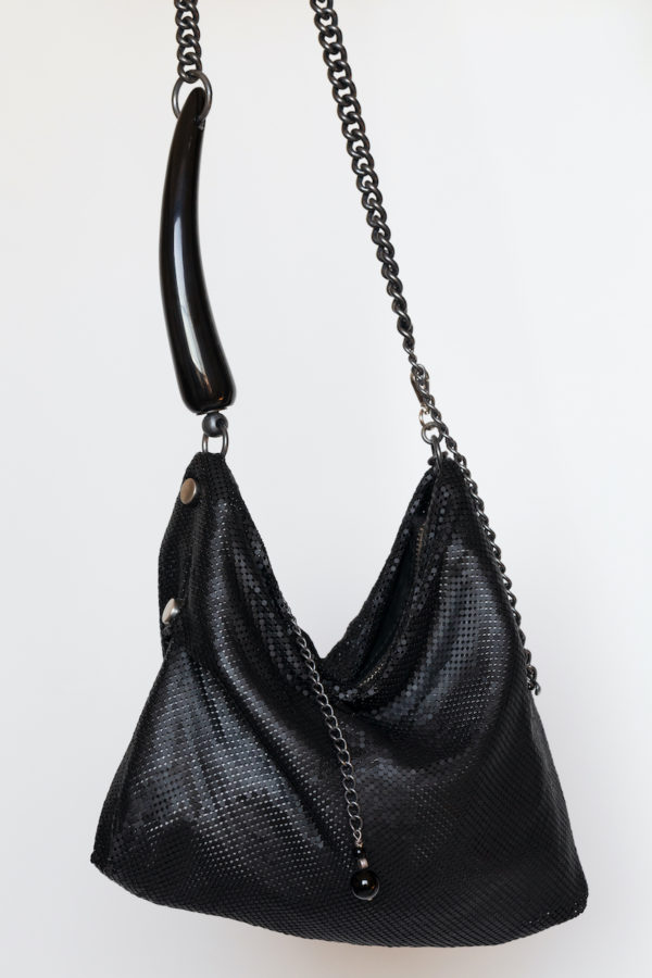Fara Pleated Bag Black