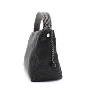Pauline Pyramid Handbag Black - Gunmetal