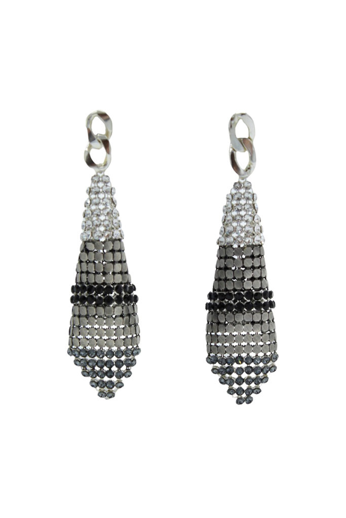 Diamond Earrings Silver