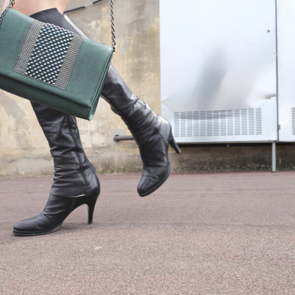 Isabel Flap Bag Green/Doré Isabel Flap Bag Green/Doré