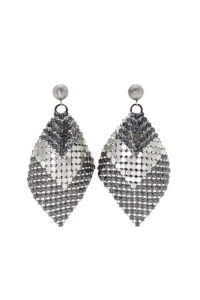 Sparkle 3 Earrings dark silver-clear cryst.