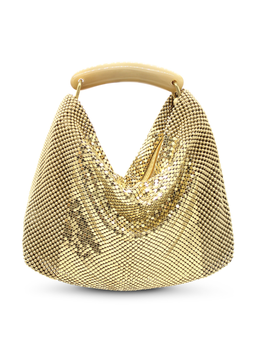 Elle Gala Bag Gold/beige horn handle