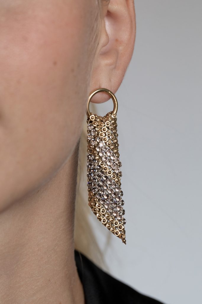 Sasha Earrings Gold/grey