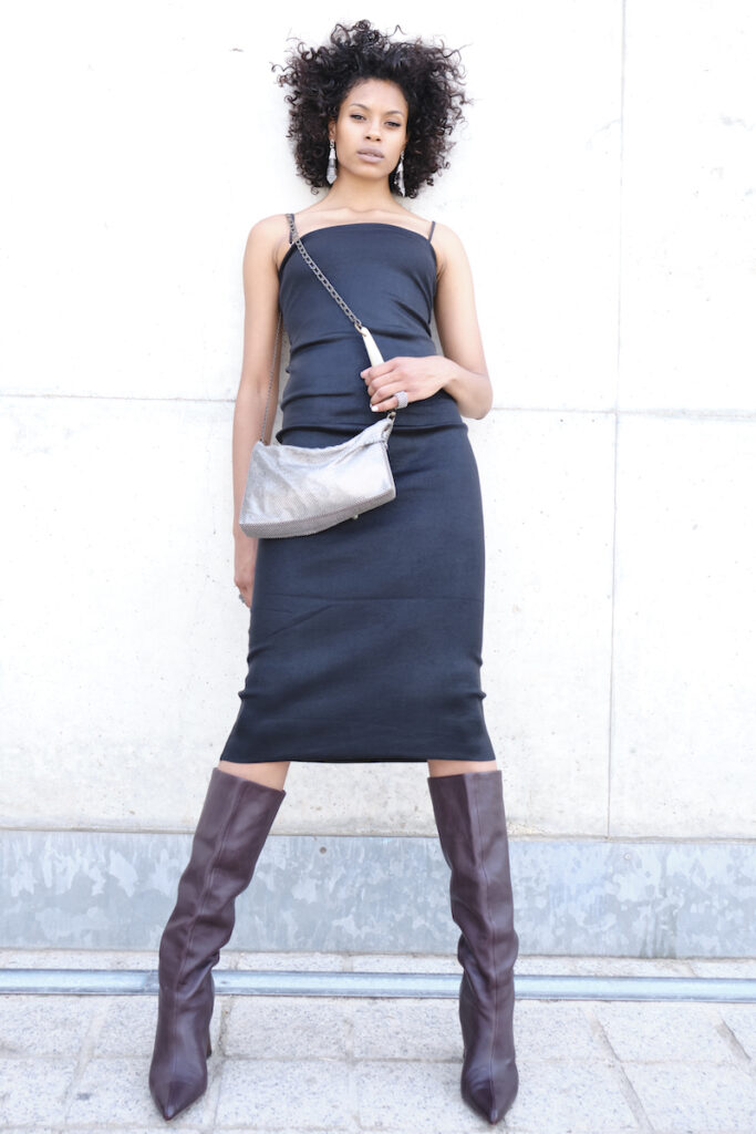 Patrizia Pleated Baguette doré
