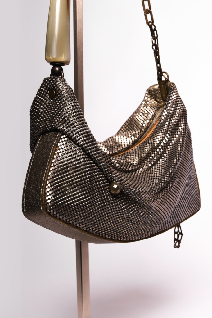 Ines Bi-mesh Pleated Baguette Ines Bi-mesh Pleated Baguette