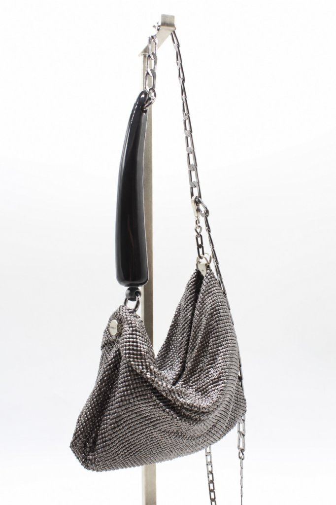 Priscilla Pleated Bag gunmetal (2) Priscilla Pleated Bag gunmetal